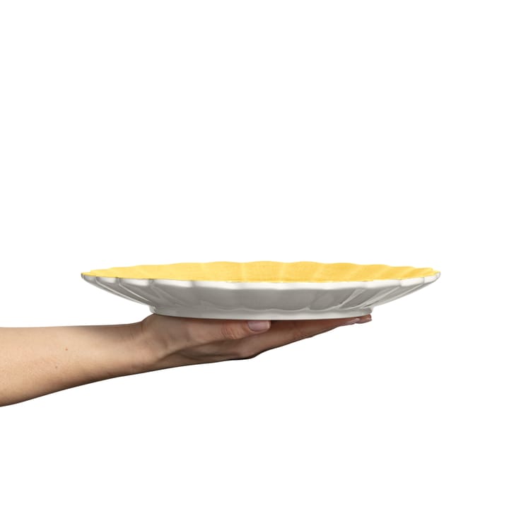 Plato Oyster 28 cm, amarillo Mateus