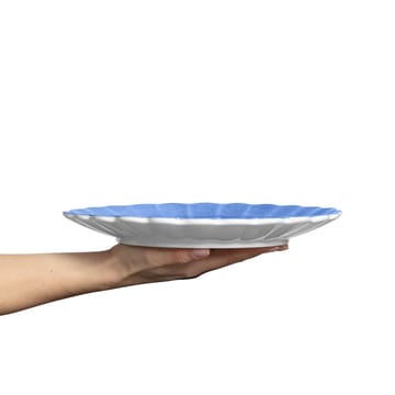 Plato Oyster 28 cm - azul claro - Mateus
