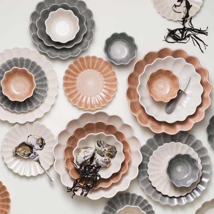 Plato Oyster 28 cm, gris Mateus