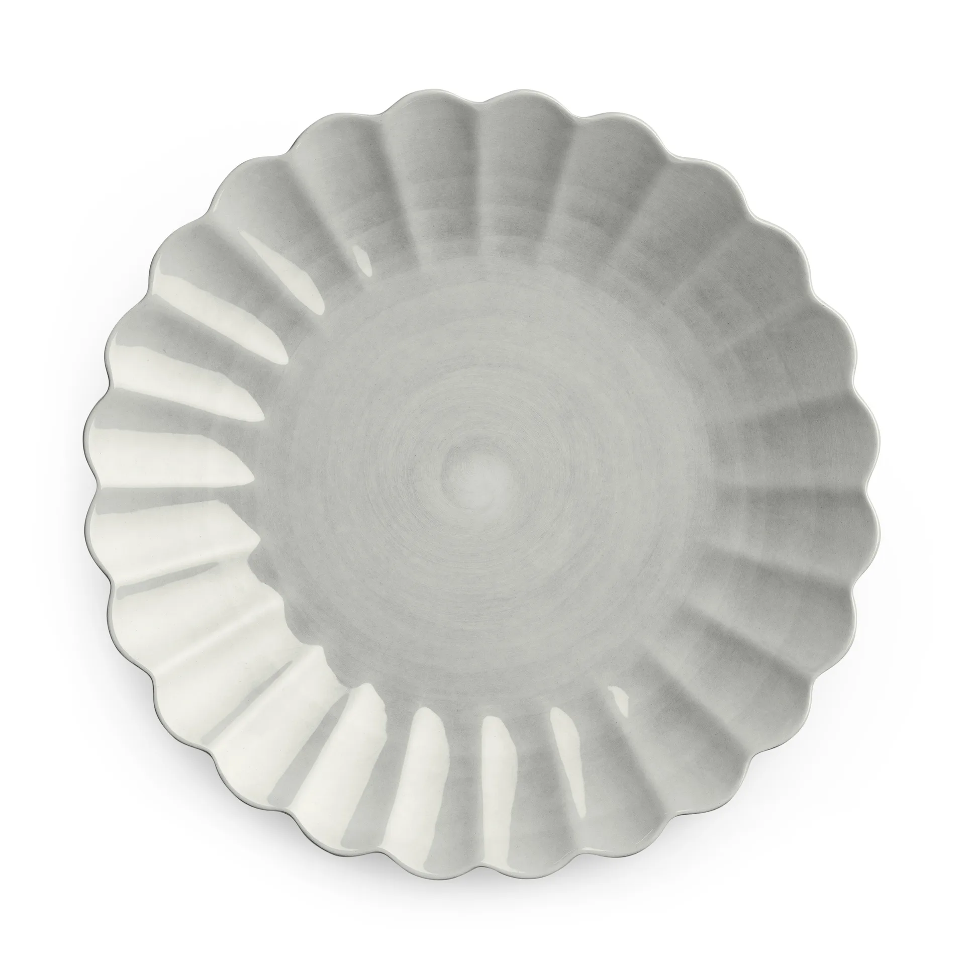 Plato Oyster 28 cm, gris Mateus