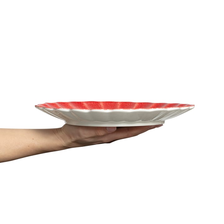 Plato Oyster 28 cm, Rojo Mateus