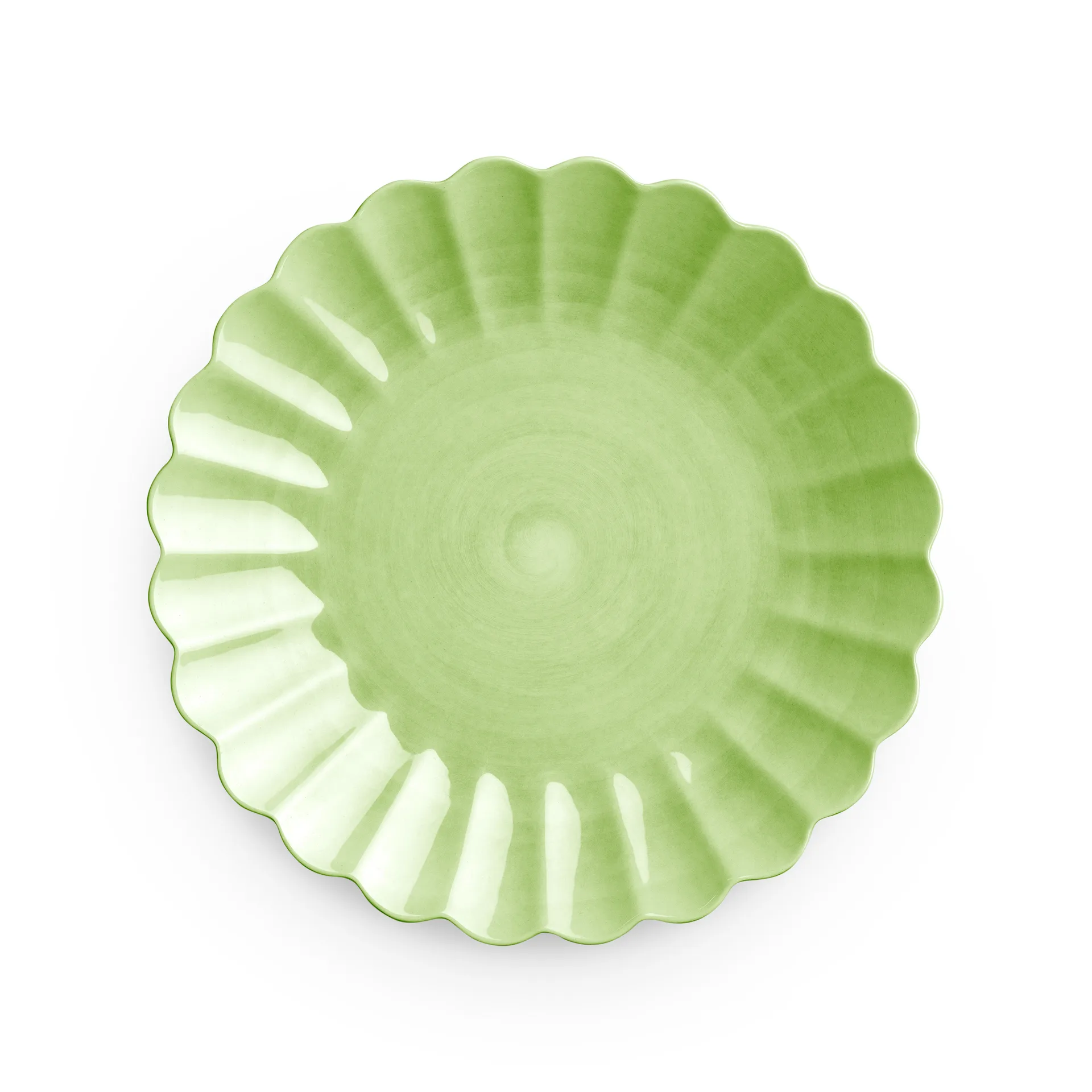 Plato Oyster 28 cm, verde Mateus