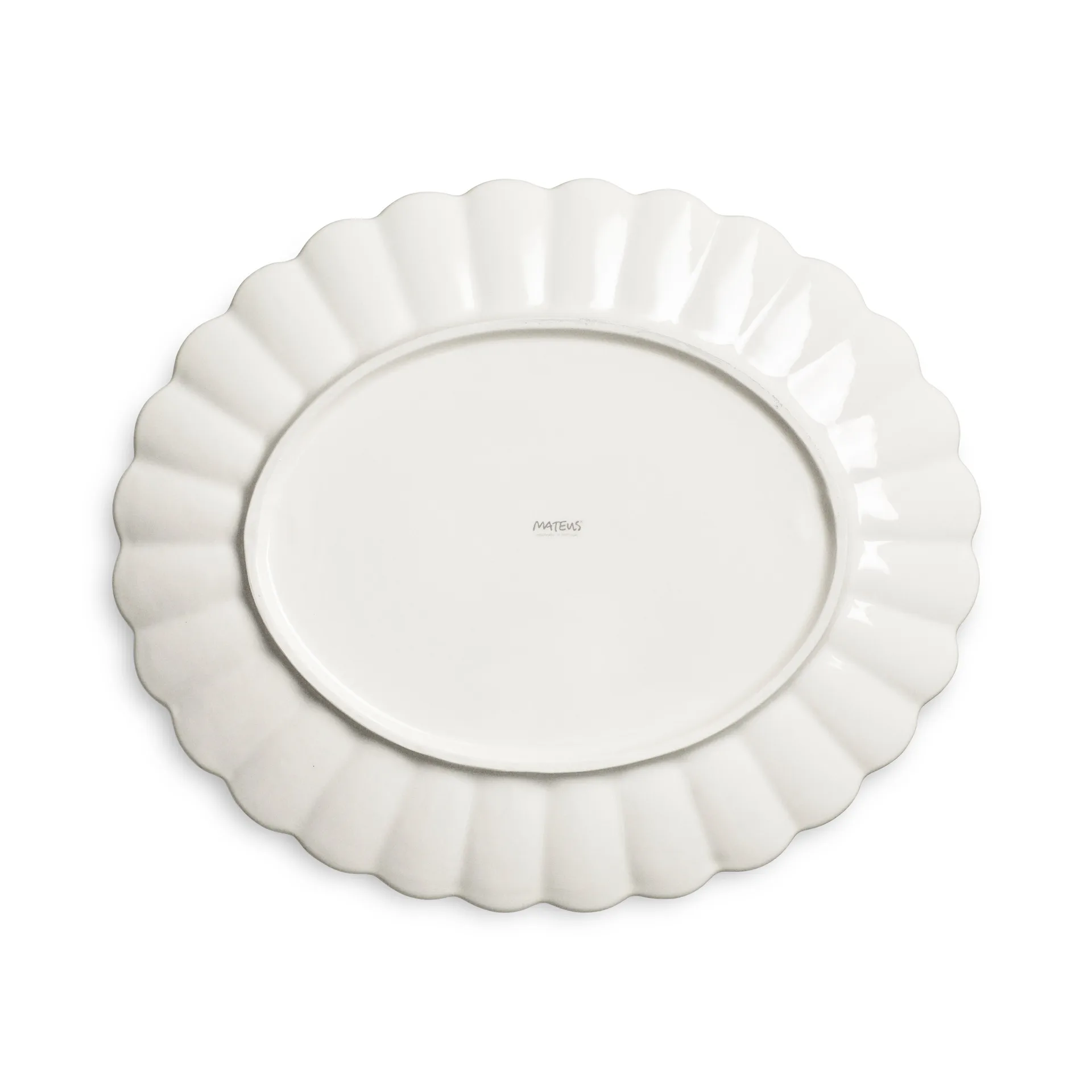 Plato Oyster 30x35 cm, Azul Mateus