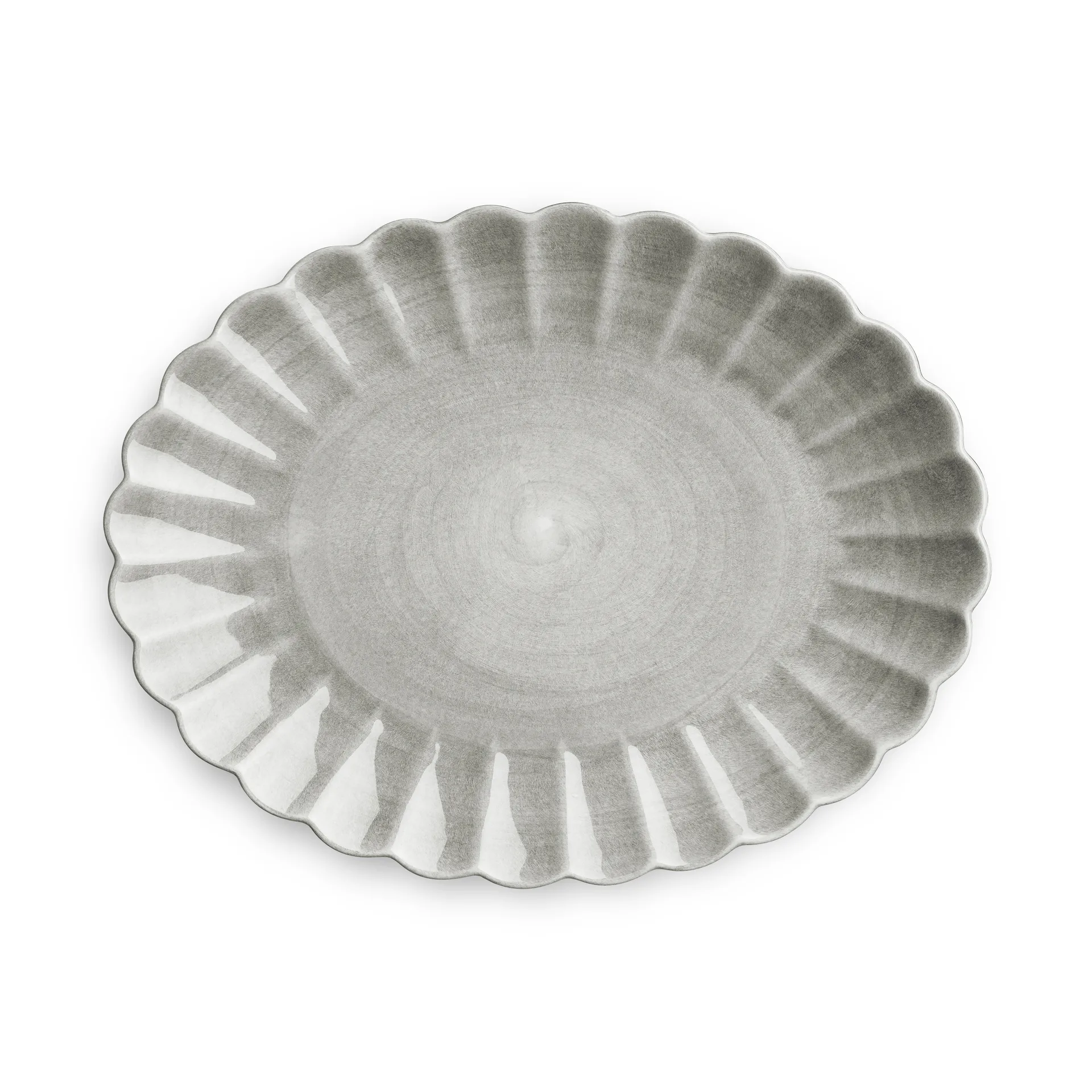 Plato Oyster 30x35 cm, gris Mateus