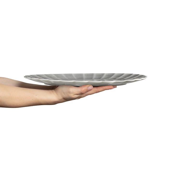 Plato Oyster 30x35 cm, gris Mateus