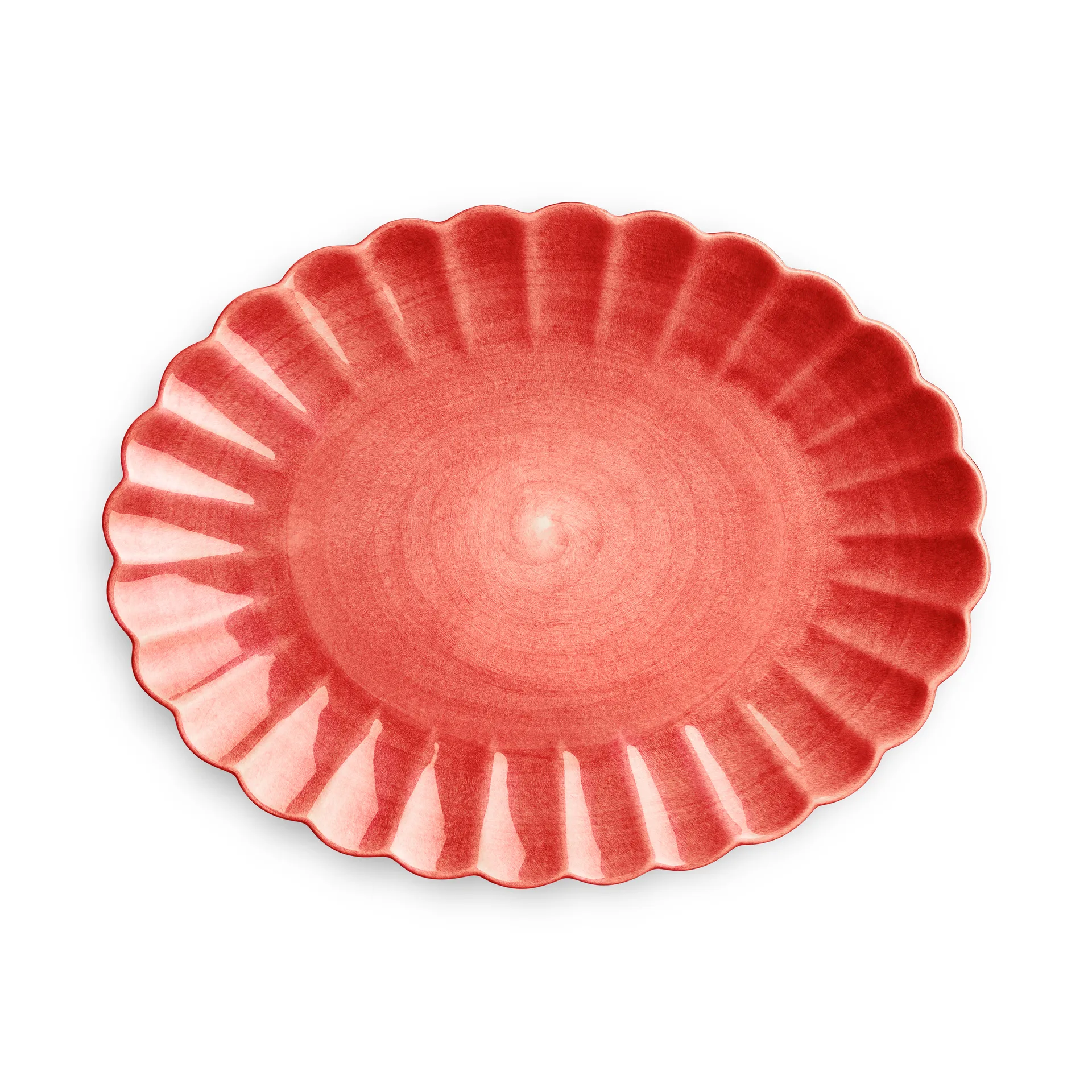 Plato Oyster 30x35 cm, Rojo Mateus