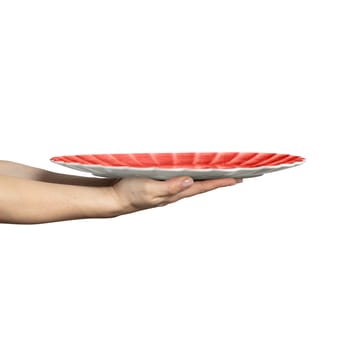 Plato Oyster 30x35 cm - Rojo - Mateus