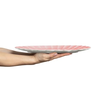 Plato Oyster 30x35 cm - Rosa claro - Mateus