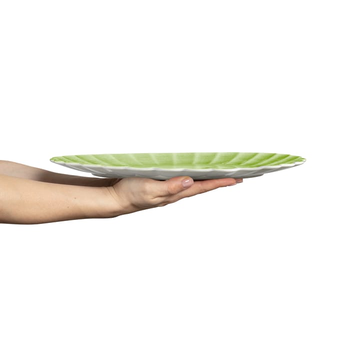 Plato Oyster 30x35 cm, verde Mateus
