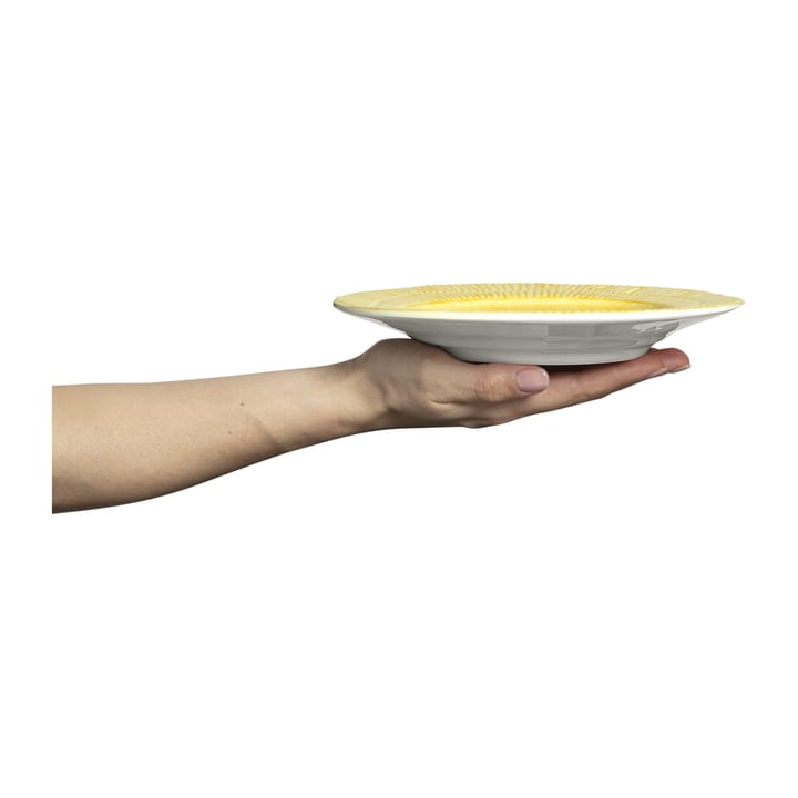 Plato Stripes Ø21 cm, Amarillo Mateus