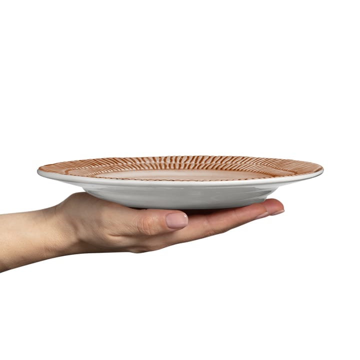 Plato Stripes Ø21 cm, Cinnamon Mateus