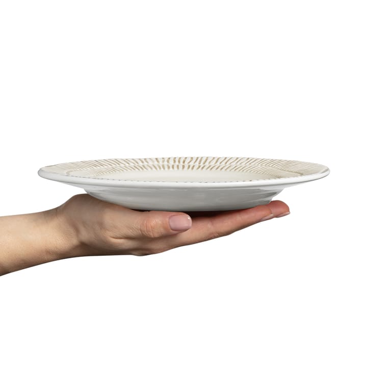 Plato Stripes Ø21 cm, Sand Mateus