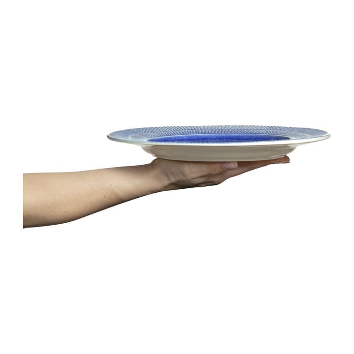 Plato Stripes Ø28 cm, azul claro Mateus