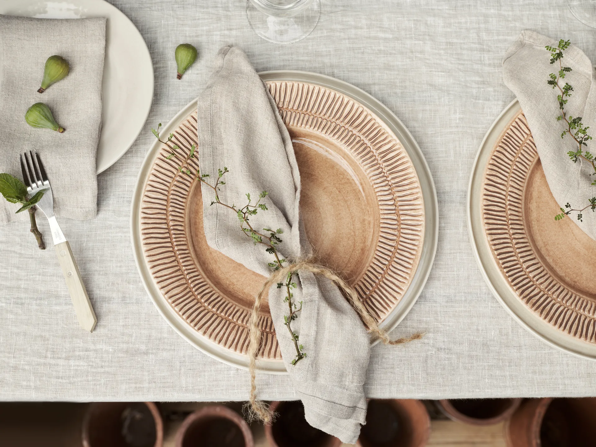 Plato Stripes Ø28 cm, Cinnamon Mateus