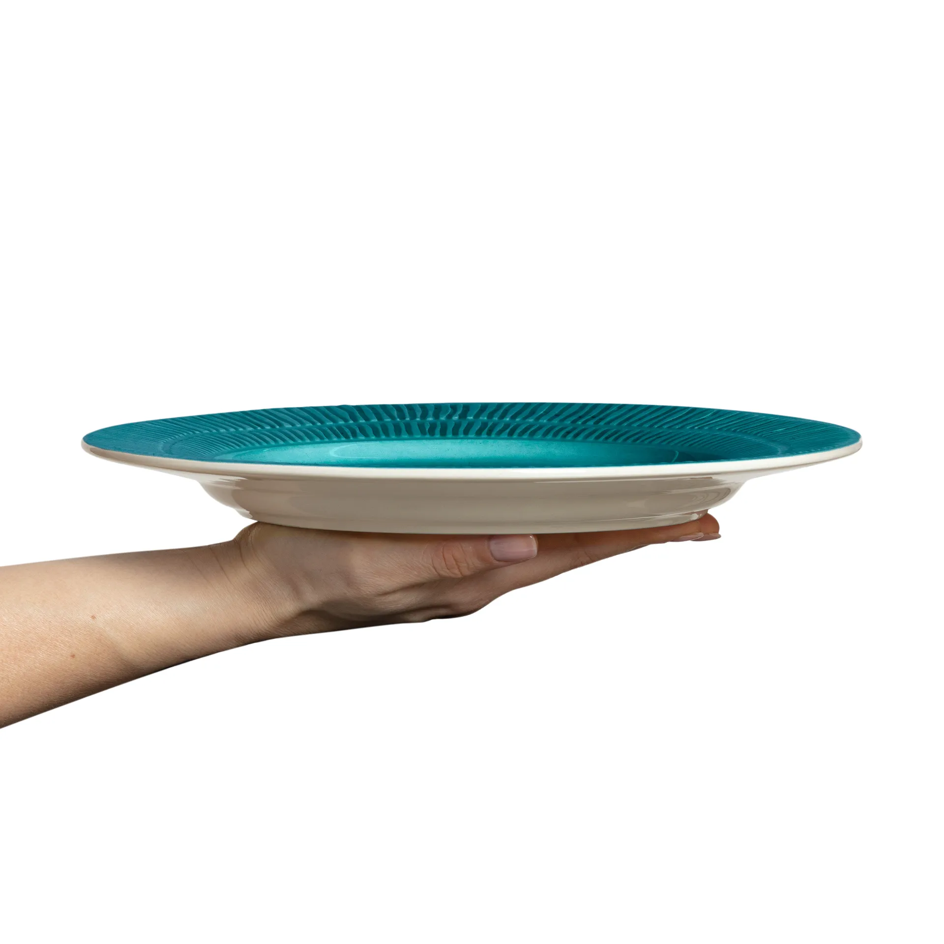 Plato Stripes Ø28 cm, Ocean Mateus