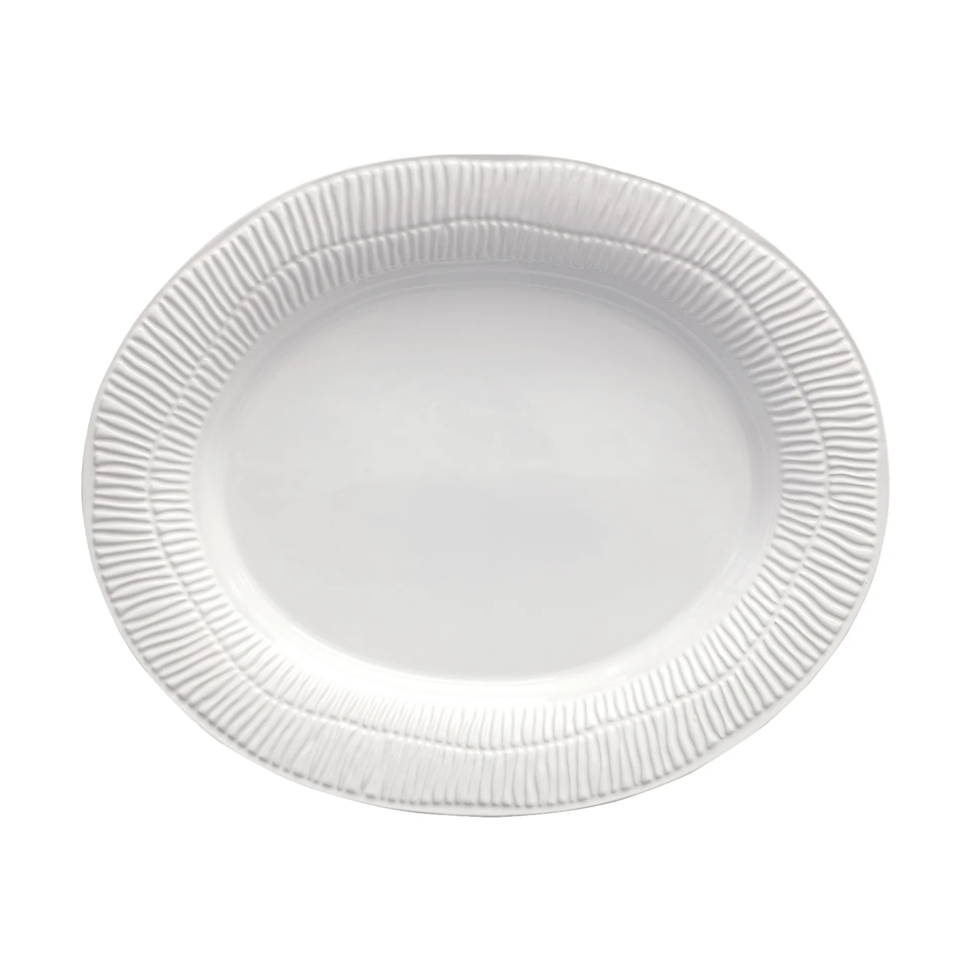 Plato Stripes 30x35 cm, Blanco Mateus