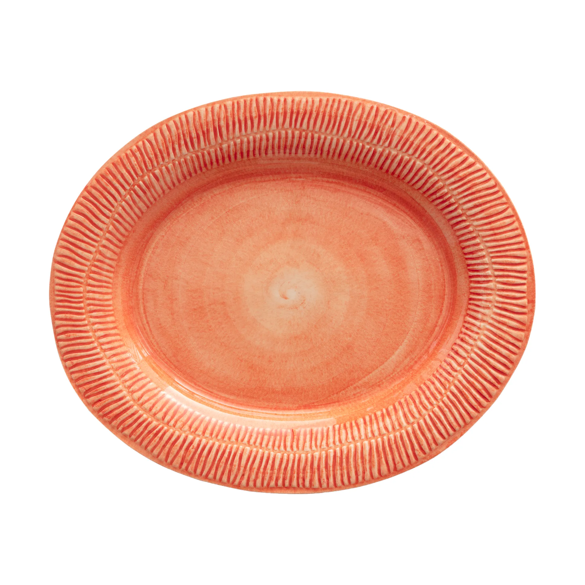 Plato Stripes 30x35 cm, Naranja Mateus