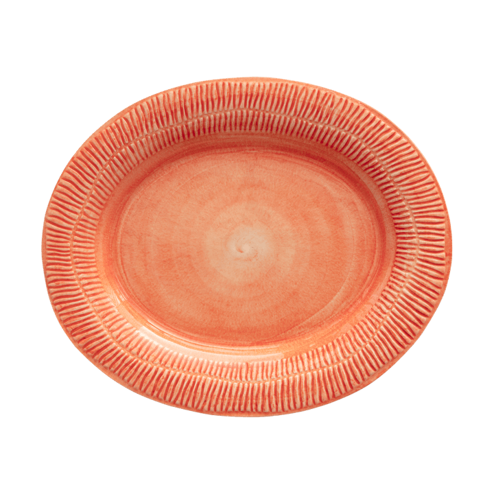 Plato Stripes 30x35 cm - Naranja - Mateus