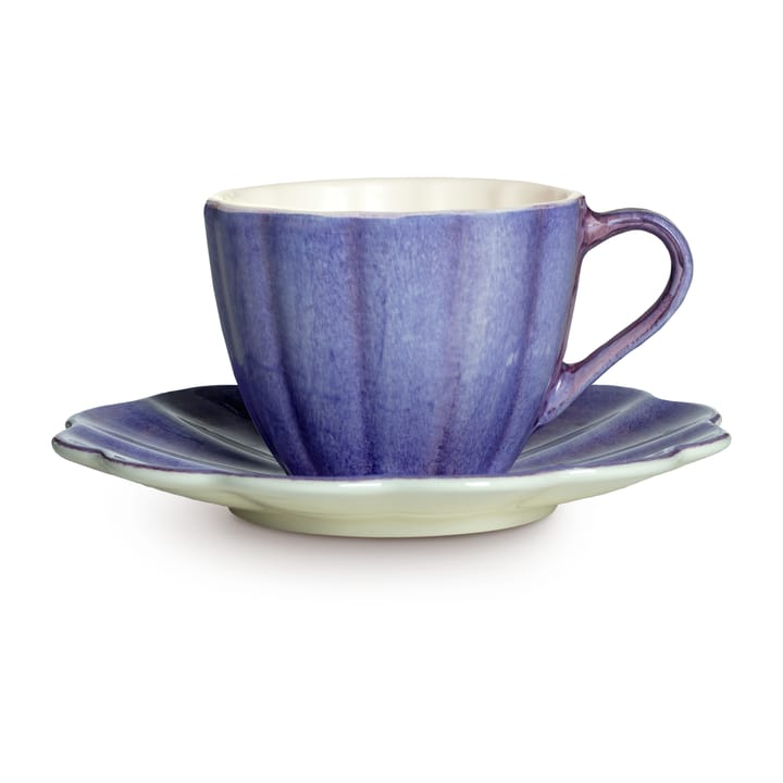 Taza con plato Oyster 25 cl - Violeta - Mateus