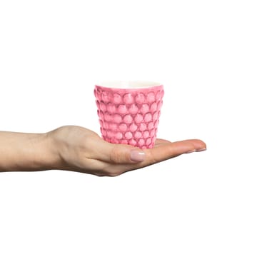 Taza espresso Bubbles 10 cl - Rosa - Mateus