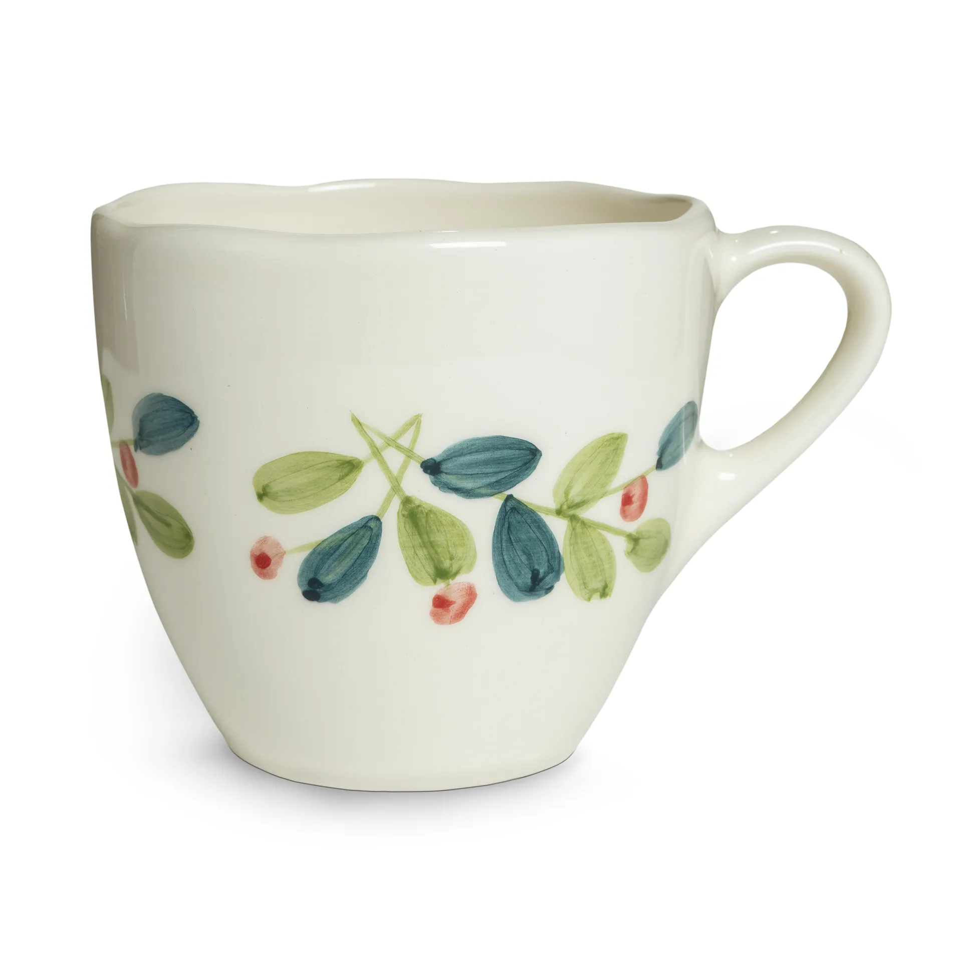 Taza navideña Basic 60 cl, Blanco-multicolor Mateus