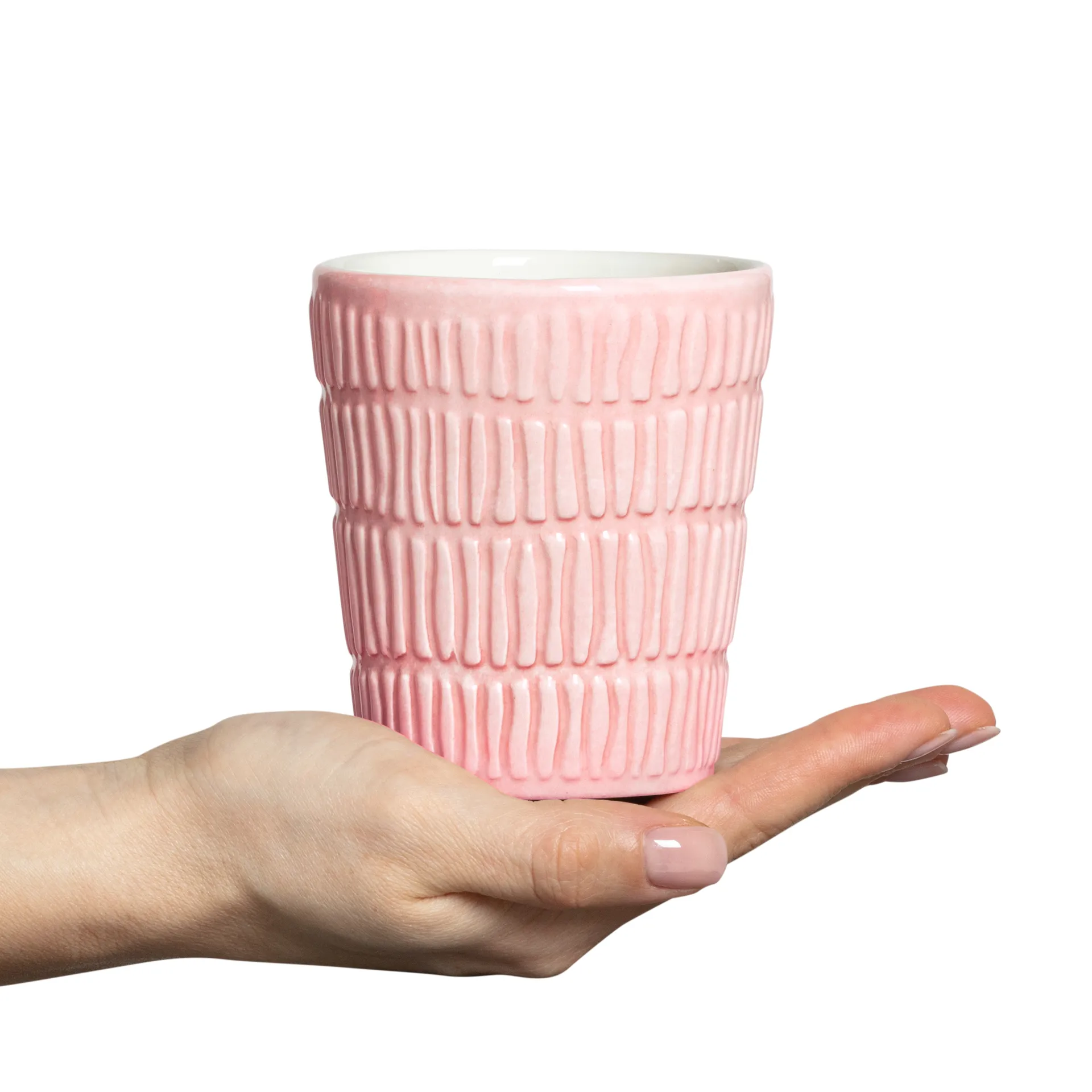 Taza Stripes 30 cl, rosa claro Mateus