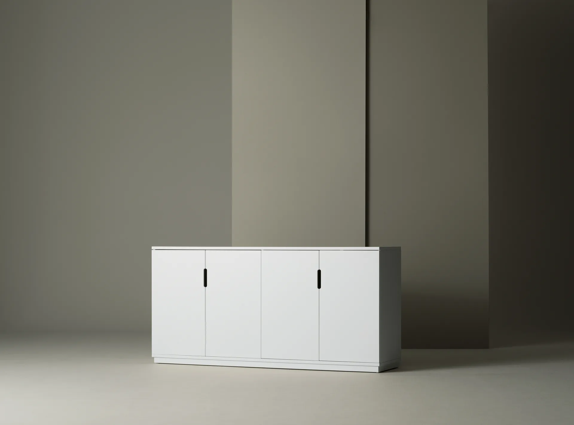 Aparador Aoko 77x160 cm, Lacado blanco Mavis