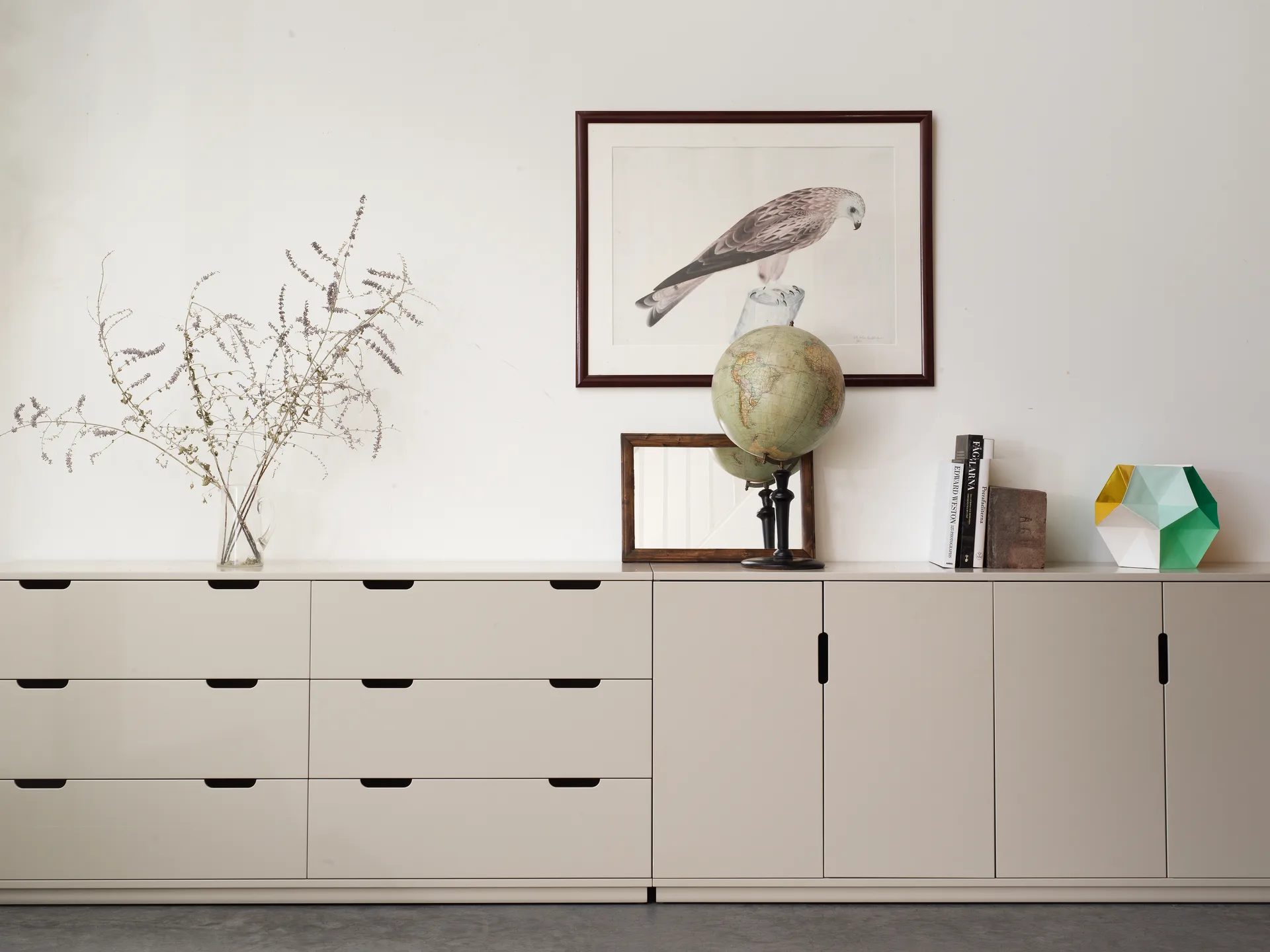 Aparador Aoko 77x160 cm, Lacado blanco Mavis