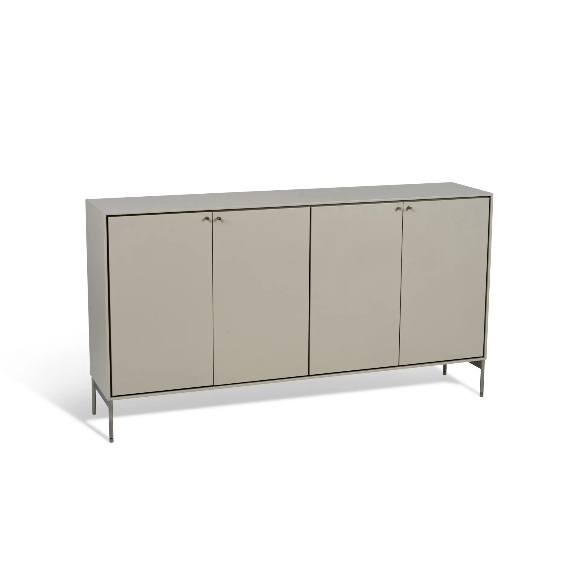 Aparador Volt 80x148 cm, Beige-acero inoxidable Mavis
