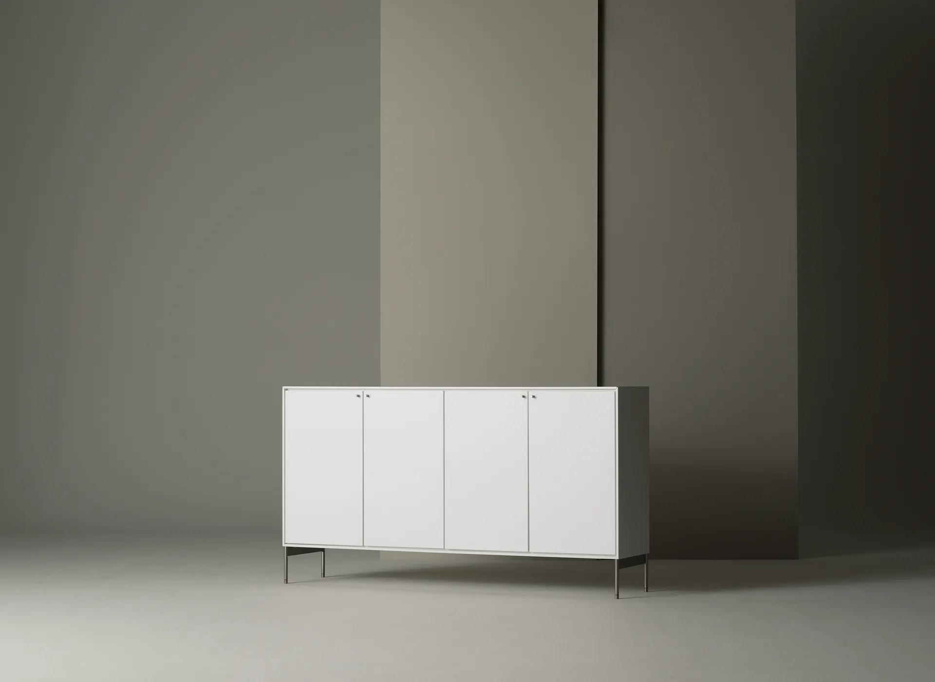 Aparador Volt 80x148 cm, Lacado blanco Mavis