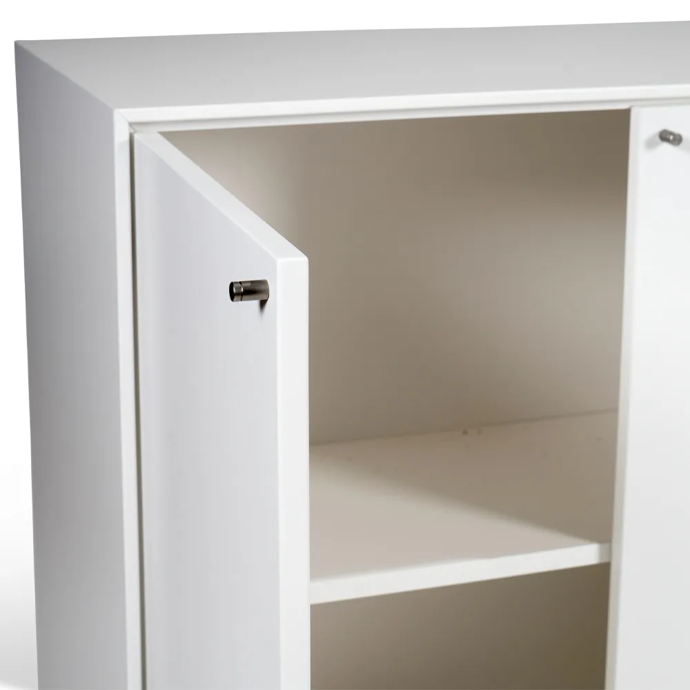 Aparador Volt 80x148 cm, Lacado blanco Mavis