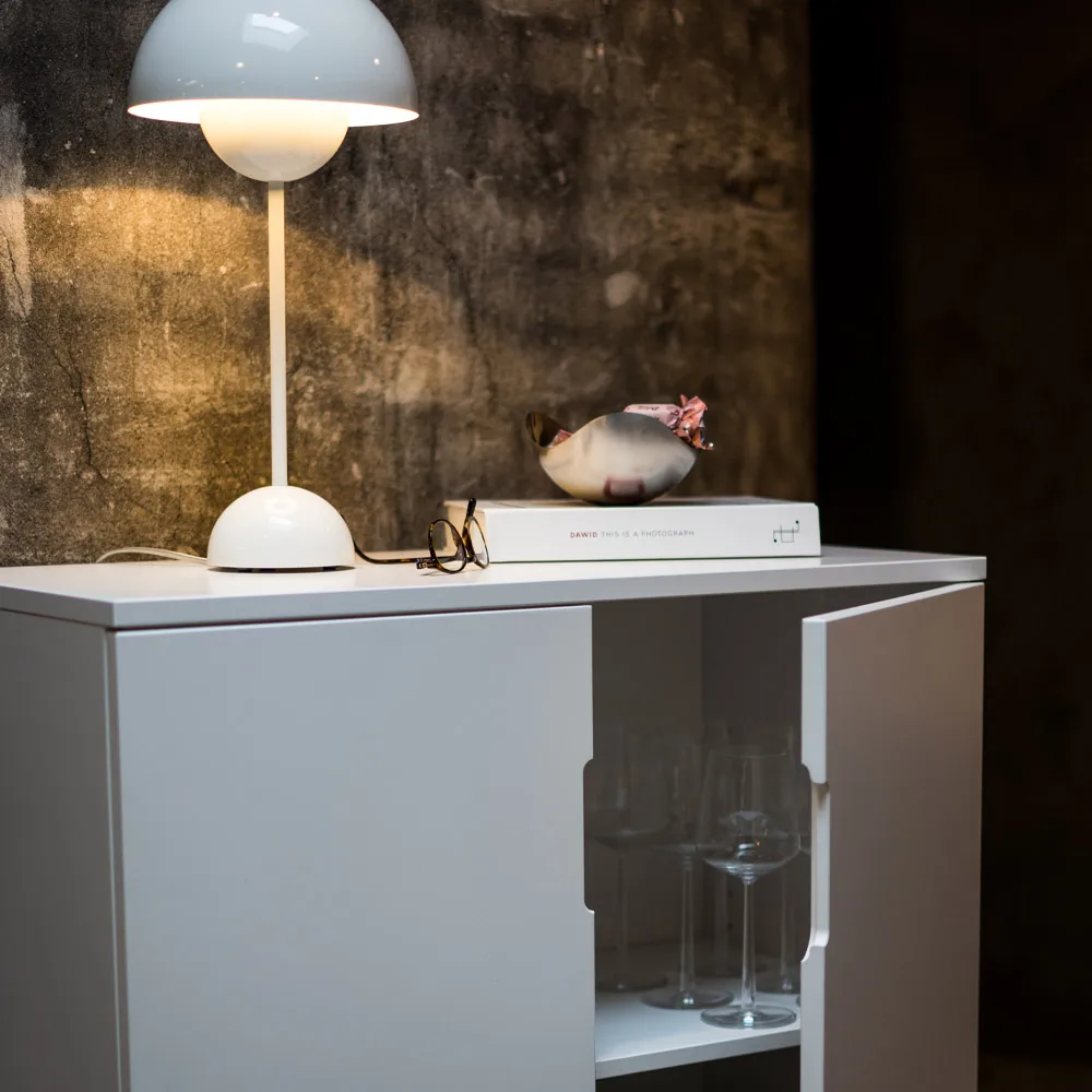 Armario Aoko 120 cm, Lacado blanco Mavis