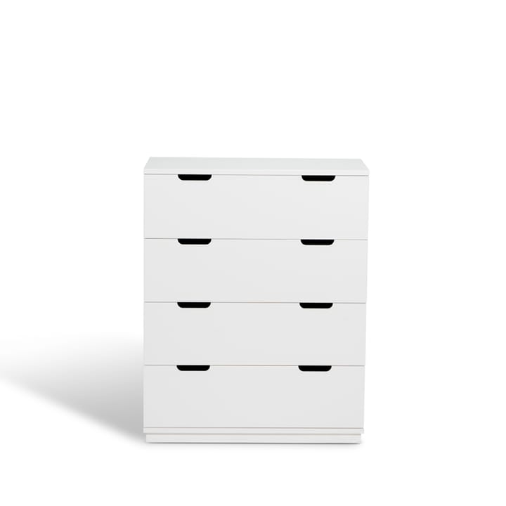 Cómoda Aoko de 4 cajones - Lacado blanco - Mavis