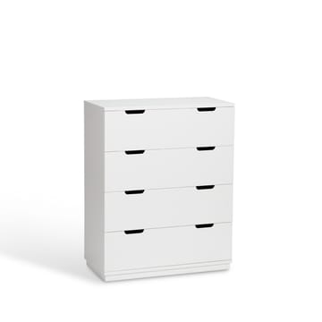 Cómoda Aoko de 4 cajones - Lacado blanco - Mavis