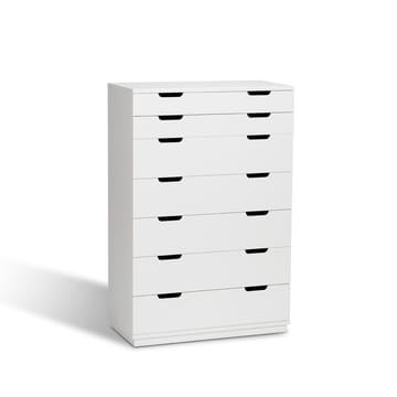 Cómoda Aoko de 7 cajones - Lacado blanco - Mavis