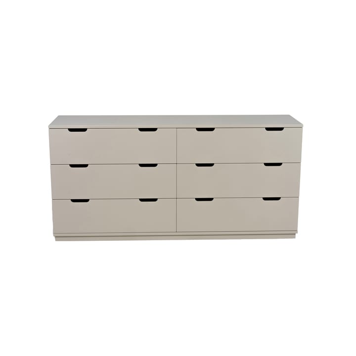 Cómoda Aoko doble 6 cajones - Beige - Mavis