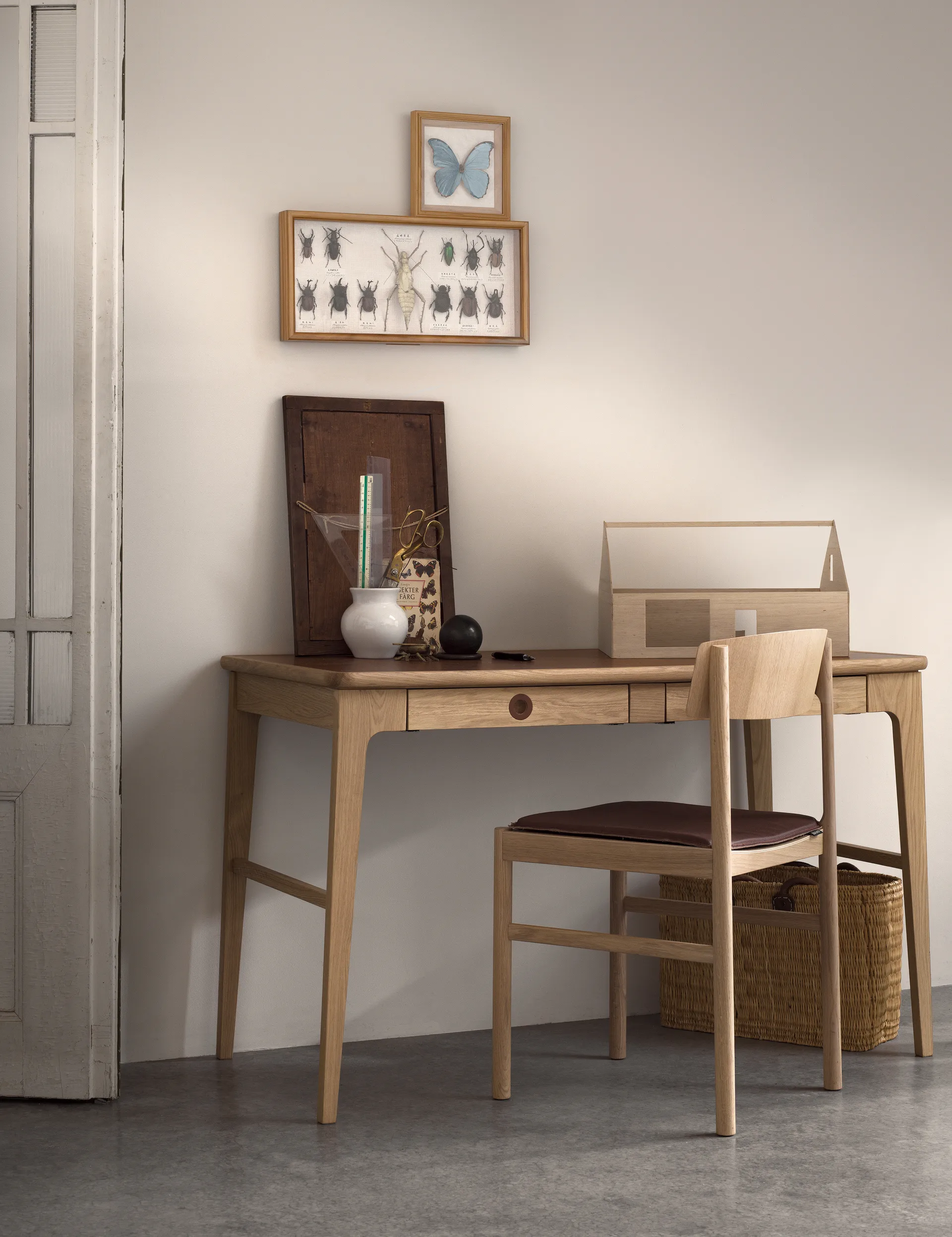 Escritorio Höllviken, Roble blanqueado Mavis