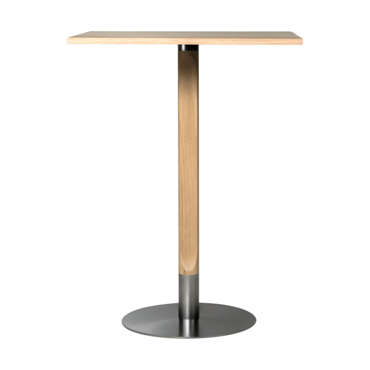 Mesa alta Rod 70x70 cm - Roble mate con acabado blanquecino - Mavis