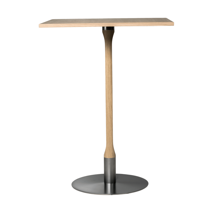 Mesa alta Rod 70x70 cm, Roble mate con acabado blanquecino Mavis