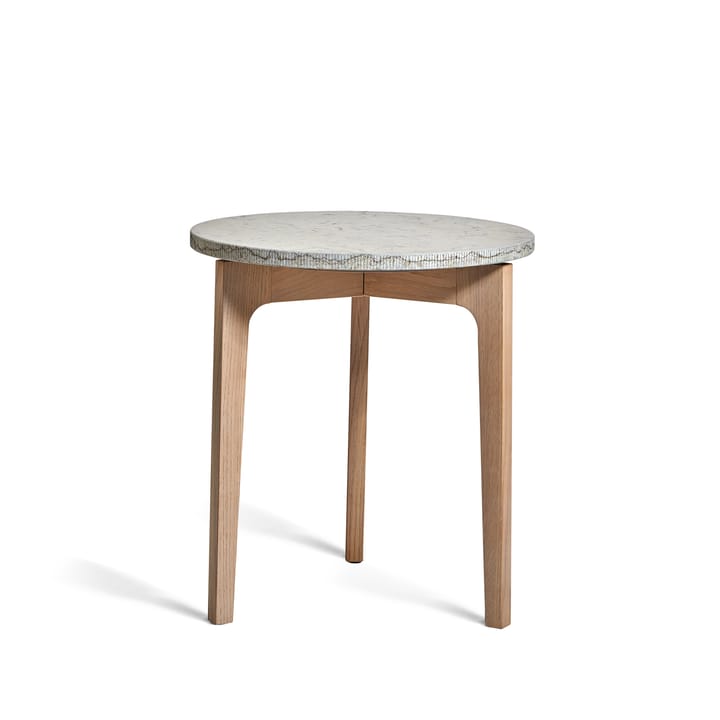 Mesa auxiliar Höllviken - Piedra caliza, patas de roble blanqueado - Mavis