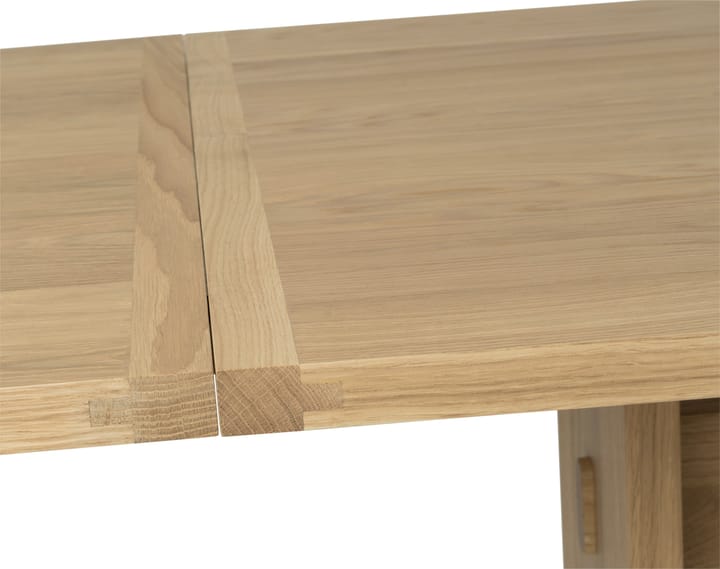 Mesa comedor Arv con extensión, Roble blanqueado con acabado mate  Mavis