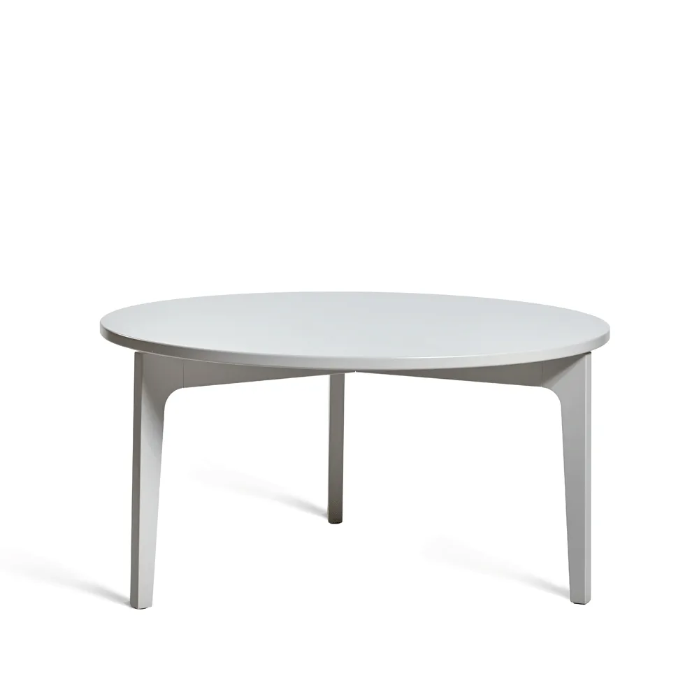 Mesa de centro Höllviken Ø80 cm, Gris claro Mavis