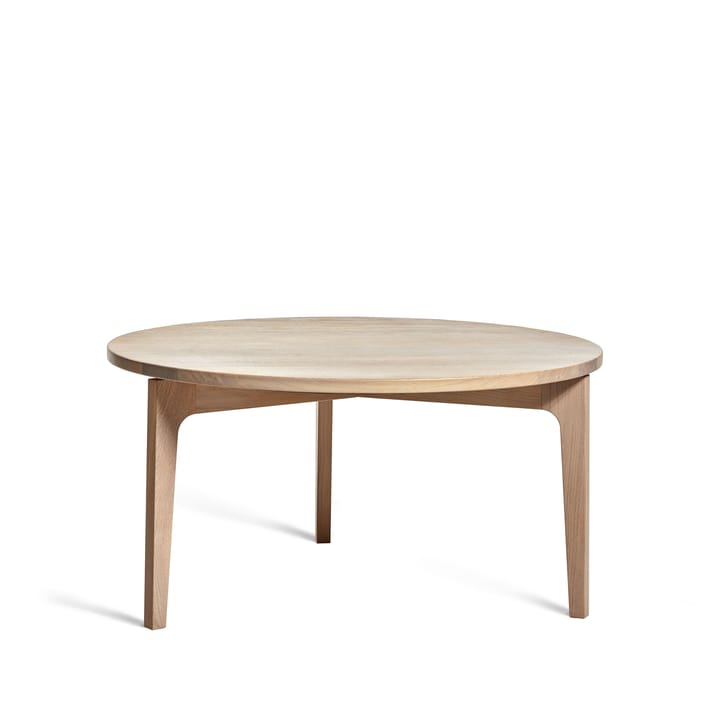 Mesa de centro Höllviken Ø80 cm, Roble blanqueado Mavis