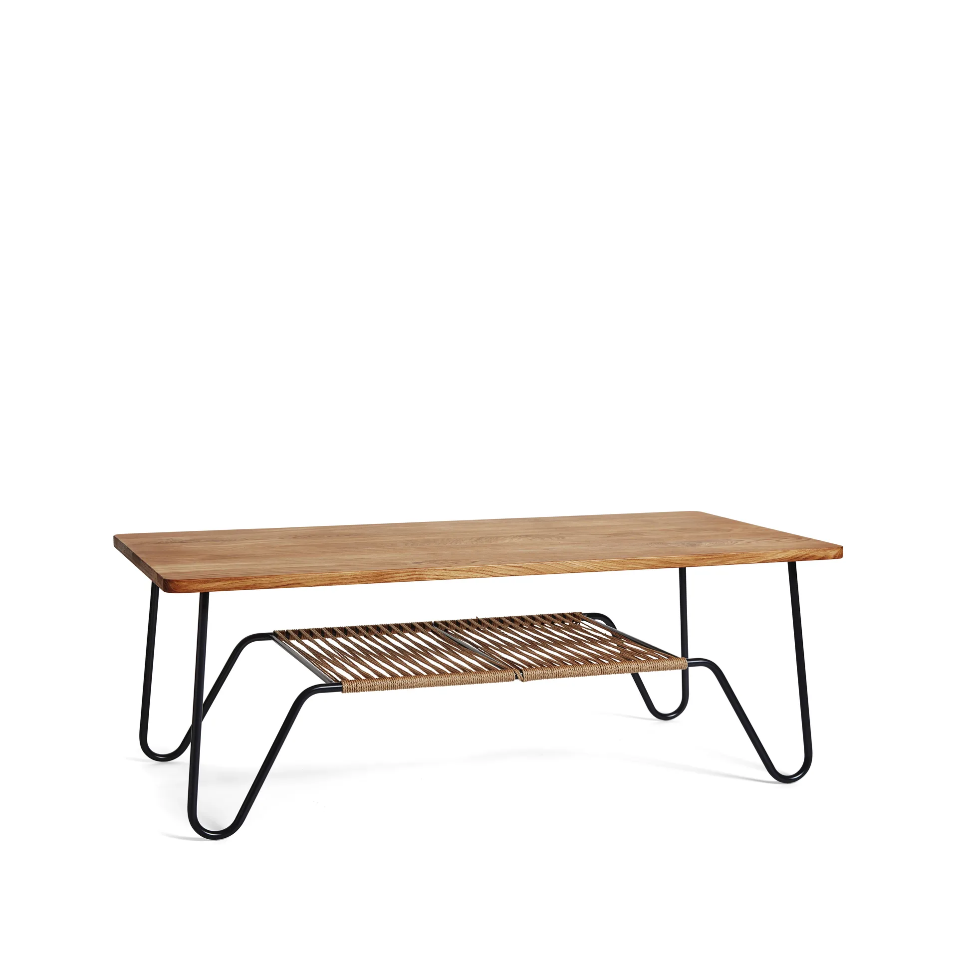 Mesa de centro Marcel, Roble rústico aceitado, 140x70 Mavis