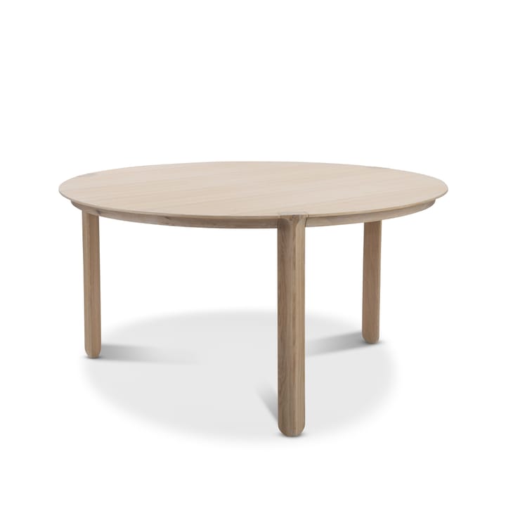 Mesa de comedor Amor redonda - Roble con aceite duro de cera blanco - Mavis