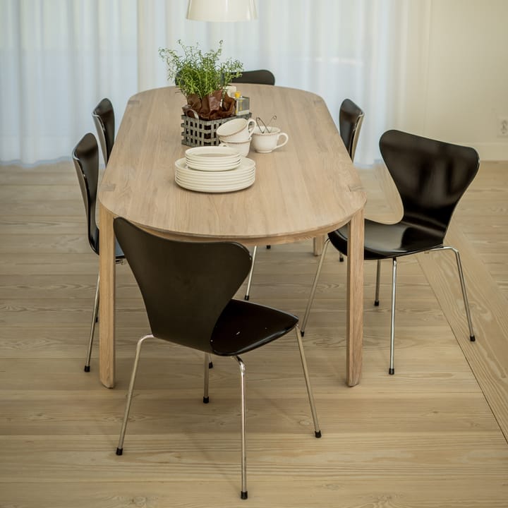 Mesa de comedor Amor, Roble con aceite duro de cera blanco Mavis