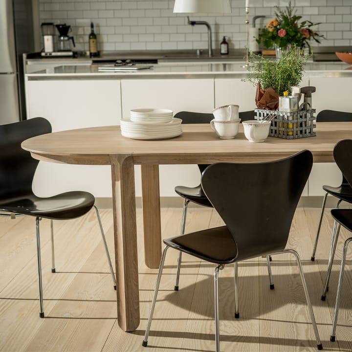 Mesa de comedor Amor, Roble con aceite duro de cera blanco Mavis