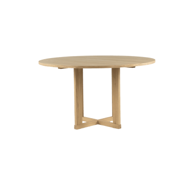 Mesa de comedor Arv ⌀130 cm - Roble blanqueado con acabado mate  - Mavis