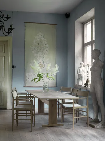 Mesa de comedor Arv 200x85 cm - Roble blanqueado con acabado mate  - Mavis