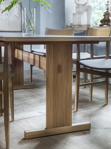 Mesa de comedor Arv 200x85 cm - Roble blanqueado con acabado mate  - Mavis